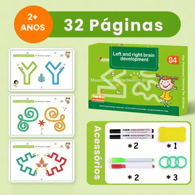 Caderno De Aprendizagem Reutilizável Magic-Book