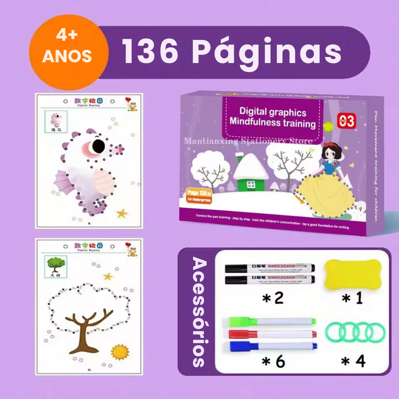 Caderno De Aprendizagem Reutilizável Magic-Book