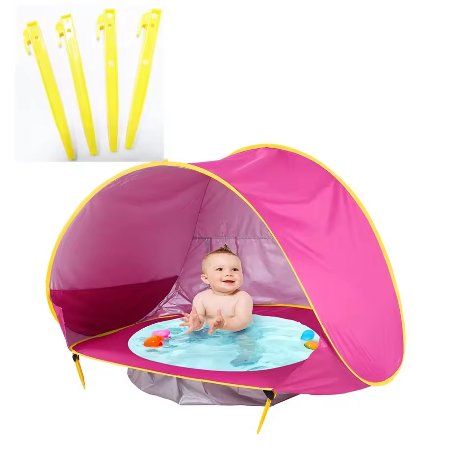 Barraca Com Piscina Para Crianças e Bebês Com Proteção UV 50+