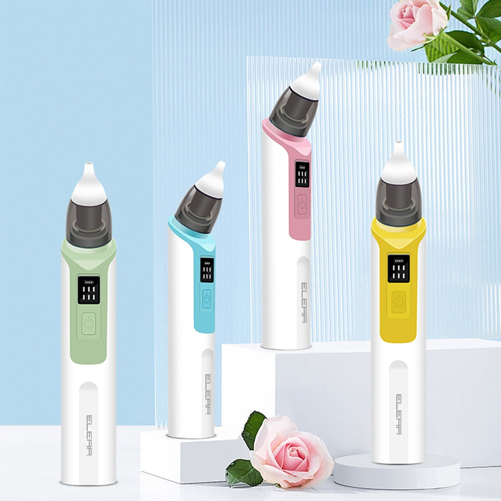 Aspirador Nasal Elétrico De Silicone Recarregável Para Crianças e Bebês
