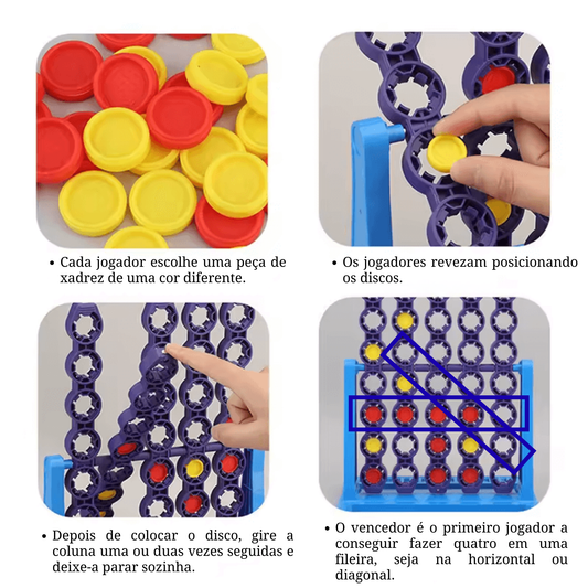 Jogo De Tabuleiro Giratório Spin-4