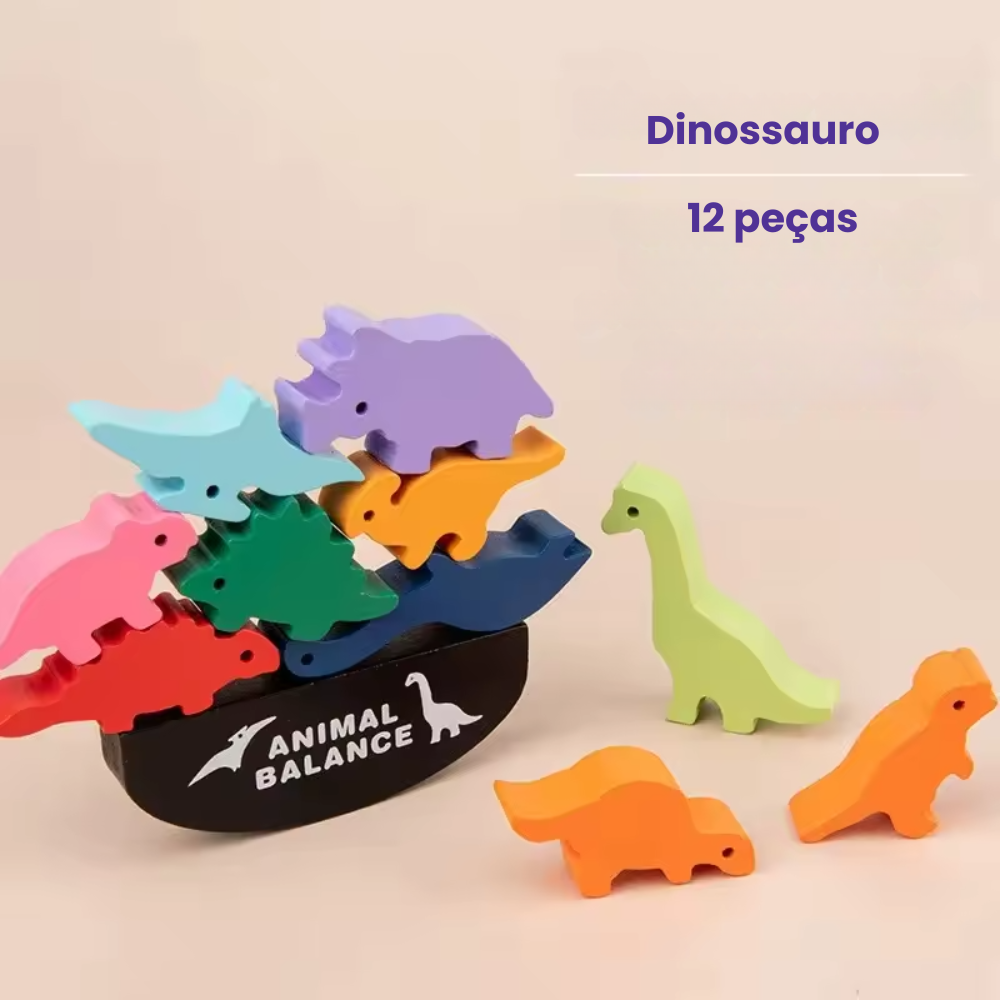 Quebra-cabeça Montessori Animais Equilibristas