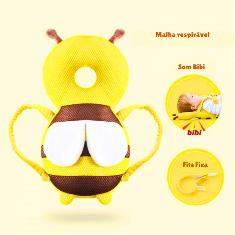 Almofada Abelha Protetora De Cabeça Para Bebê