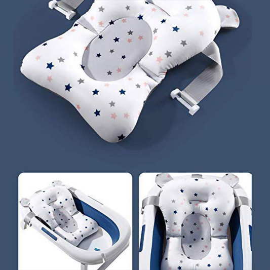 Almofada De Banheira Ajustável e Dobrável Para Bebê
