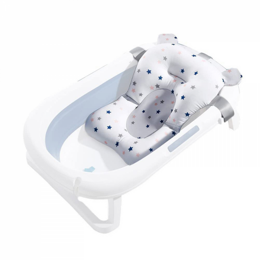 Almofada De Banheira Ajustável e Dobrável Para Bebê