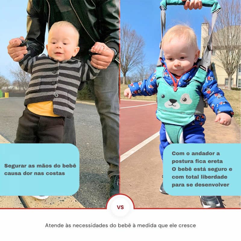 Andador De Bebê Urso Meus Primeiros Passos - Verde