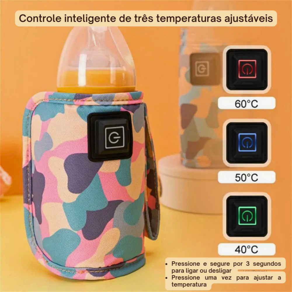 Aquecedor De Mamadeira Portátil Com Carregamento USB