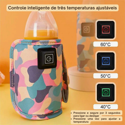 Aquecedor De Mamadeira Portátil Com Carregamento USB