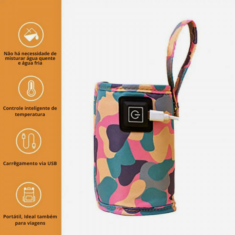 Aquecedor De Mamadeira Portátil Com Carregamento USB