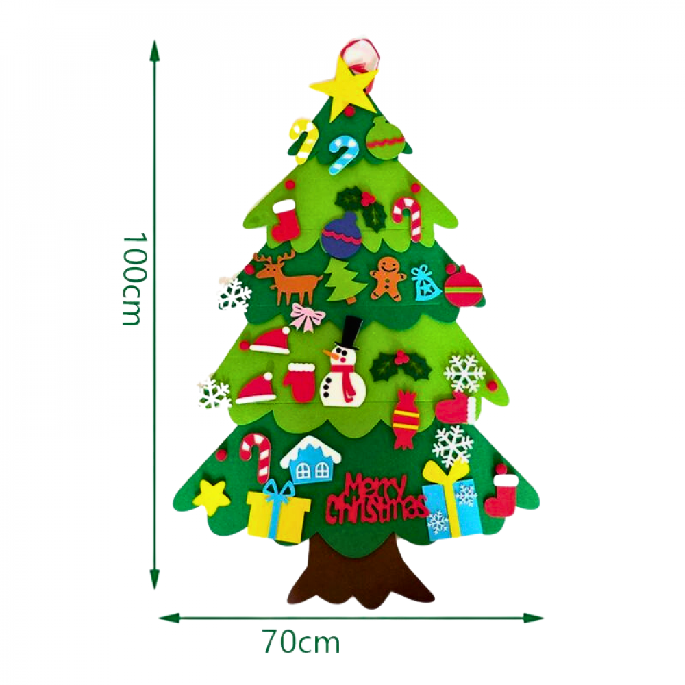 Árvore De Natal Para Montar 32 Peças + Pisca-Pisca