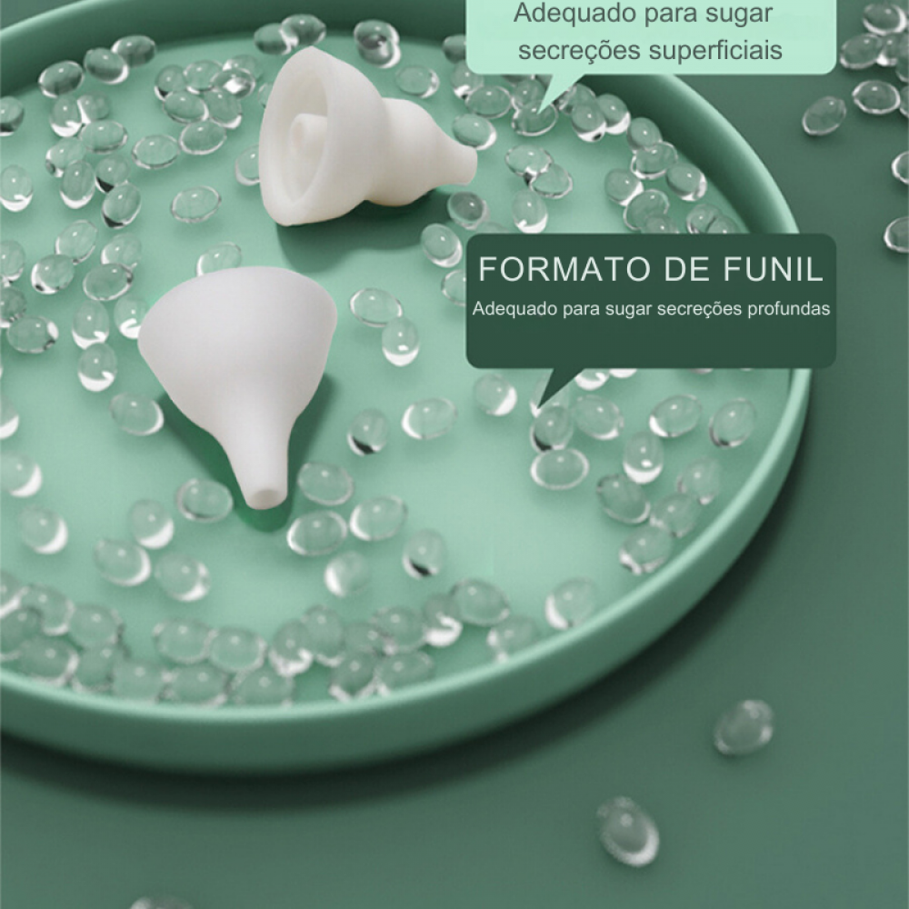 Aspirador Nasal Elétrico De Silicone Recarregável Para Crianças e Bebês