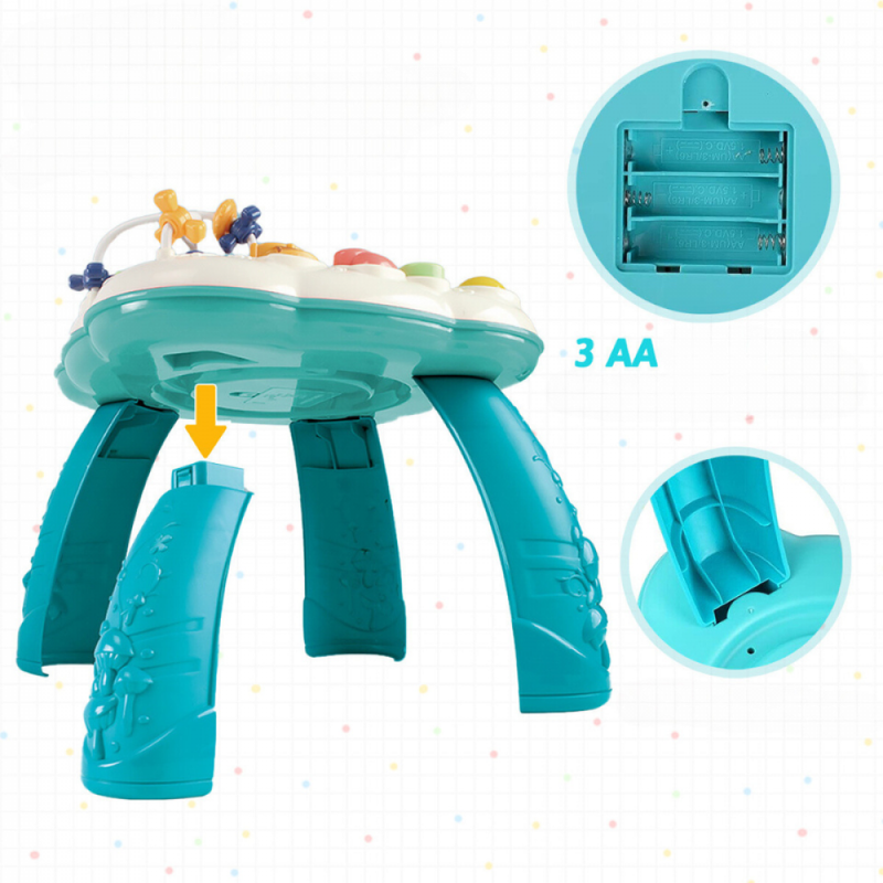 Mesa Interativa PlayFun Com Sons, Botões e Luzes