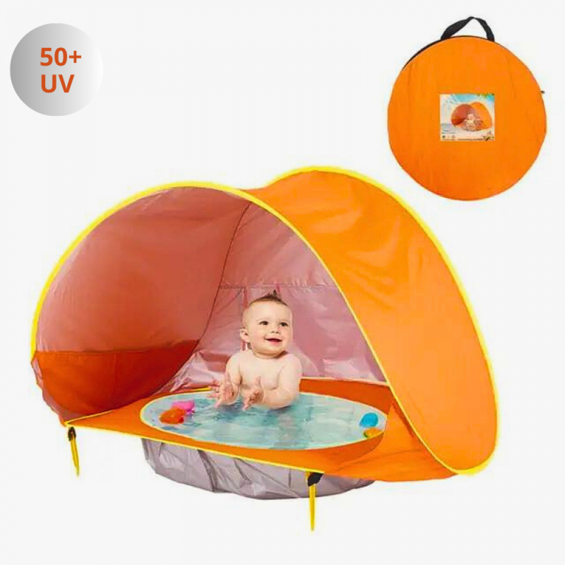 Barraca Com Piscina Para Crianças e Bebês Com Proteção UV 50+
