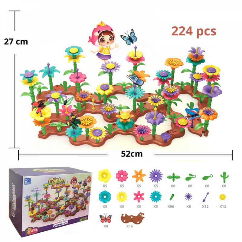 Brinquedo Construção De Jardim Florido