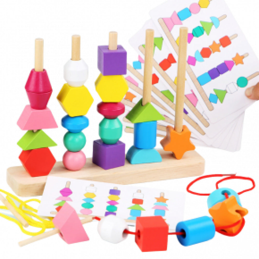 Brinquedo Montessori Encaixe De Peças Geométricas