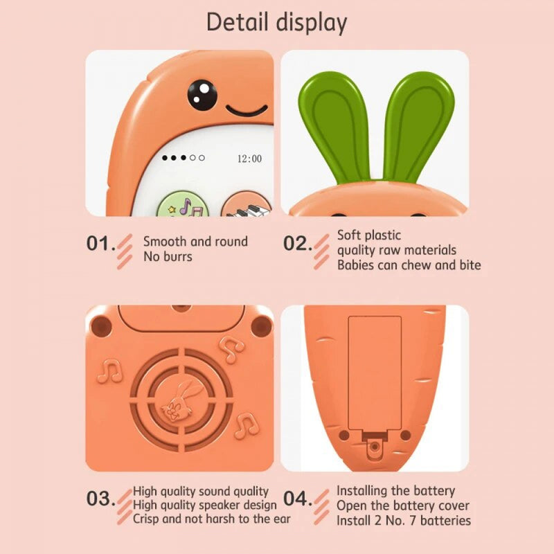 Smartphone Interativo Para Bebê Com Sons Inteligentes e Músicas