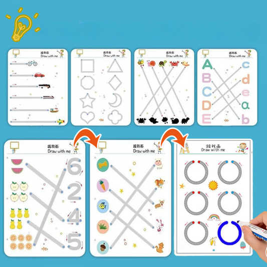 Caderno De Aprendizagem Reutilizável Magic-Book