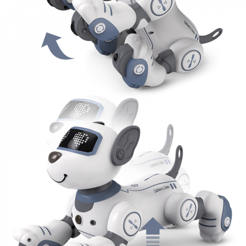 Cão Robô Eletrônico Dublê Com Comando De Voz Programável