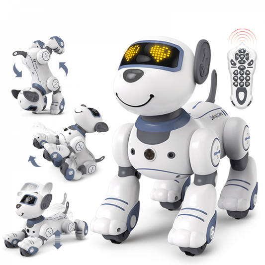 Cão Robô Eletrônico Dublê Com Comando De Voz Programável