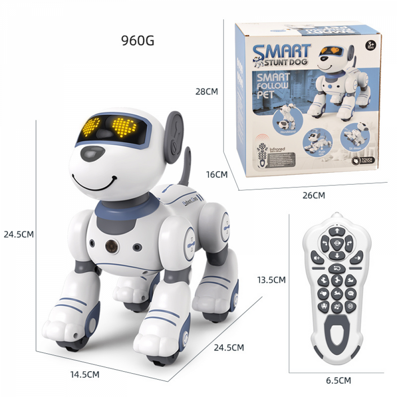 Cão Robô Eletrônico Dublê Com Comando De Voz Programável