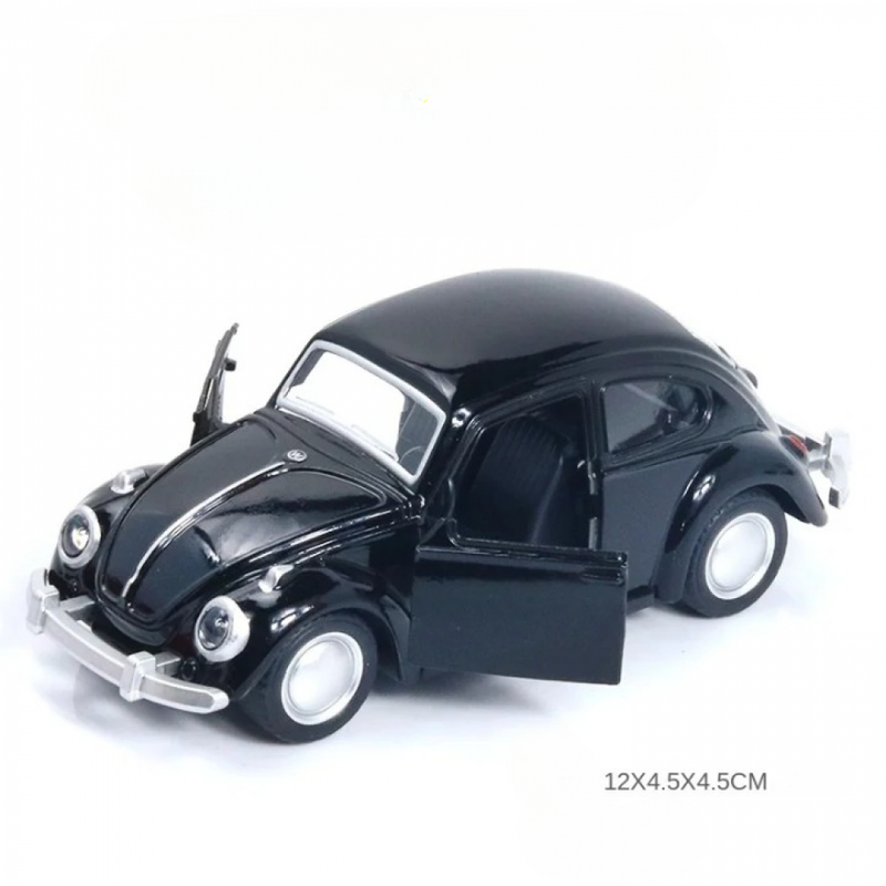 Carro Fusca Miniatura Vintage Metálico Abre Portas