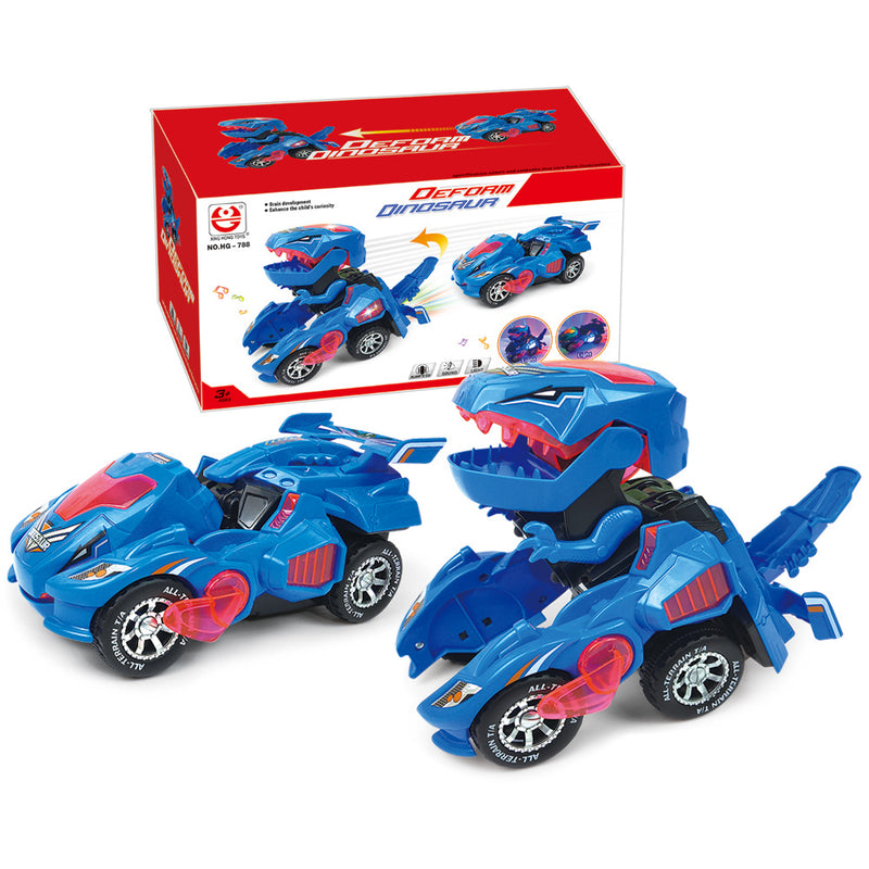 Carro Dino Turbo Transformação 2 em 1 Com Luz e Música