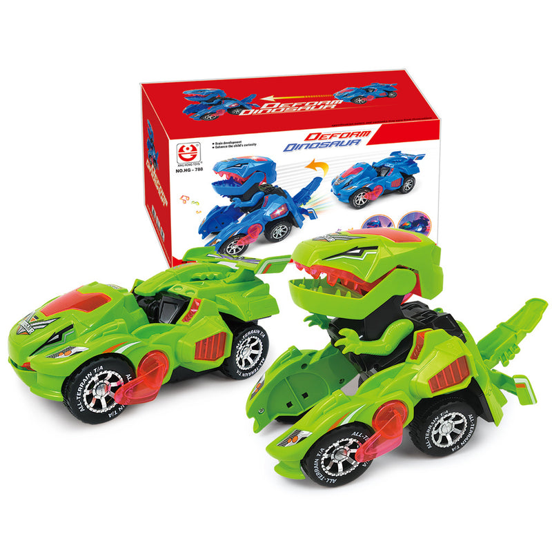 Carro Dino Turbo Transformação 2 em 1 Com Luz e Música