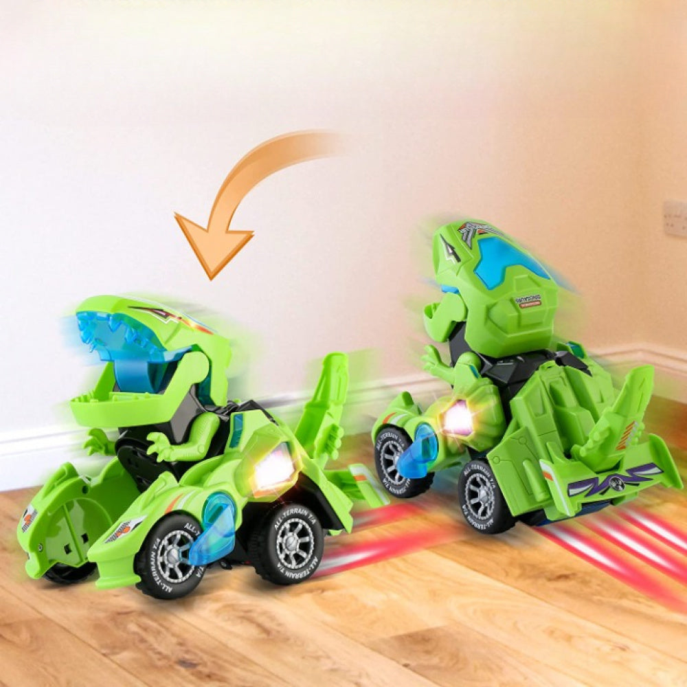 Carro Dino Turbo Transformação 2 em 1 Com Luz e Música