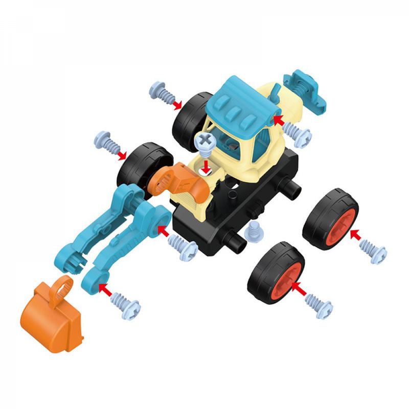 Kit Master Trator Quatro Modelos Para Montar e Desmontar