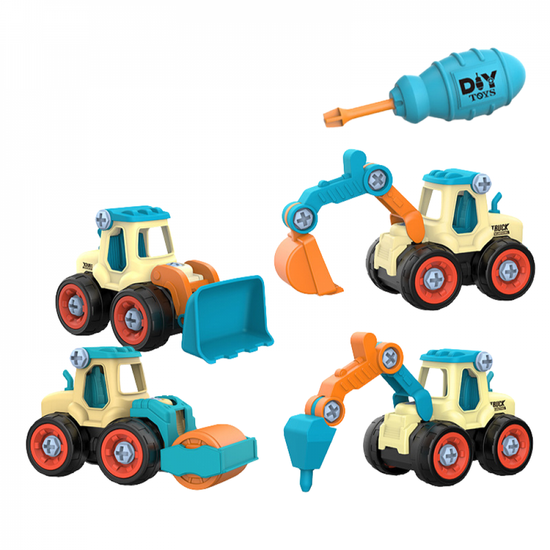 Kit Master Trator Quatro Modelos Para Montar e Desmontar