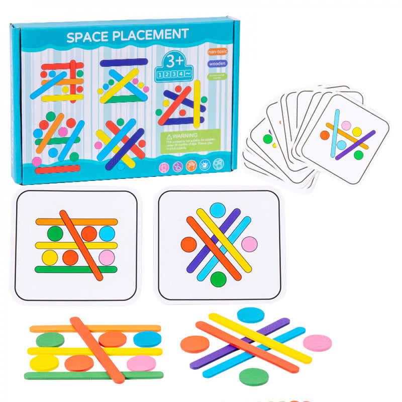 Jogo Quebra-Cabeça Montessori Challenge Varas e Discos