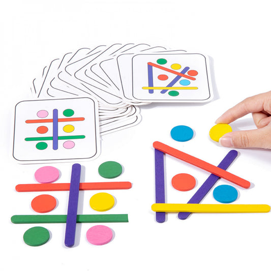 Jogo Quebra-Cabeça Montessori Challenge Varas e Discos