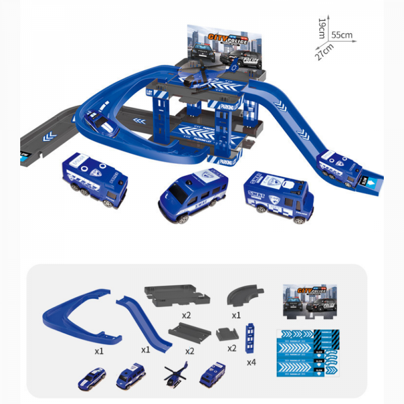 Pista De Carrinho Interativo Ramp-Cars / Bombeiro Polícia e Truck
