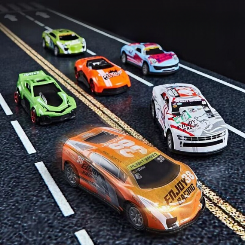 Kit Carreta Super Trucks De Quatro Andar + 6 Carrinhos