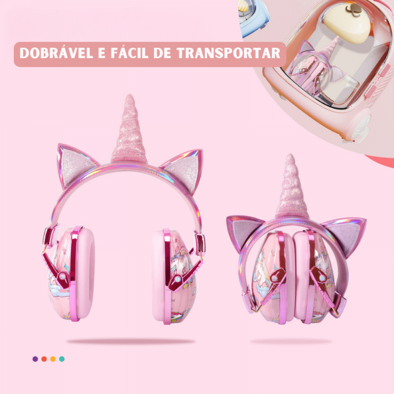 Fone De Ouvido Unicórnio Sem Fio Via Bluetooth Cancelamento de Ruído 25 dB