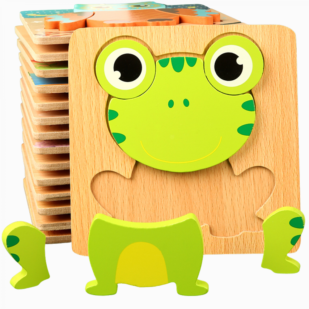 Quebra Cabeça Montessori Puzzle 3D Interativo