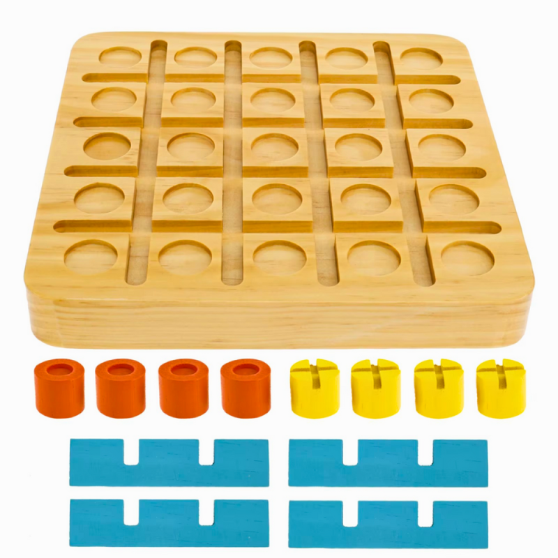 Jogo da Velha Tabuleiro de Mesa Montessori