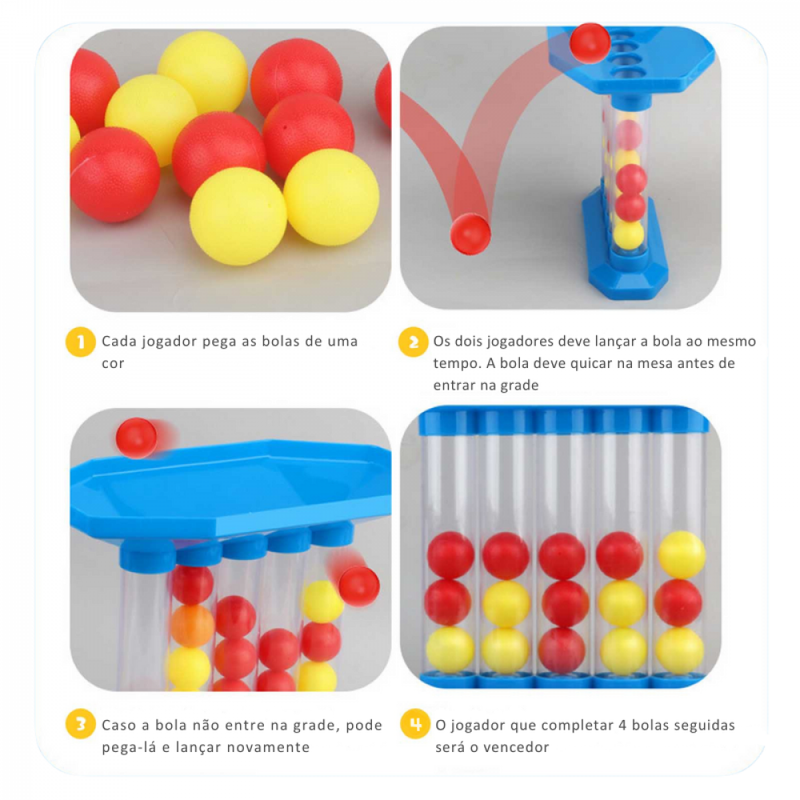 Jogo De Mesa Bouncing Lança Bolas