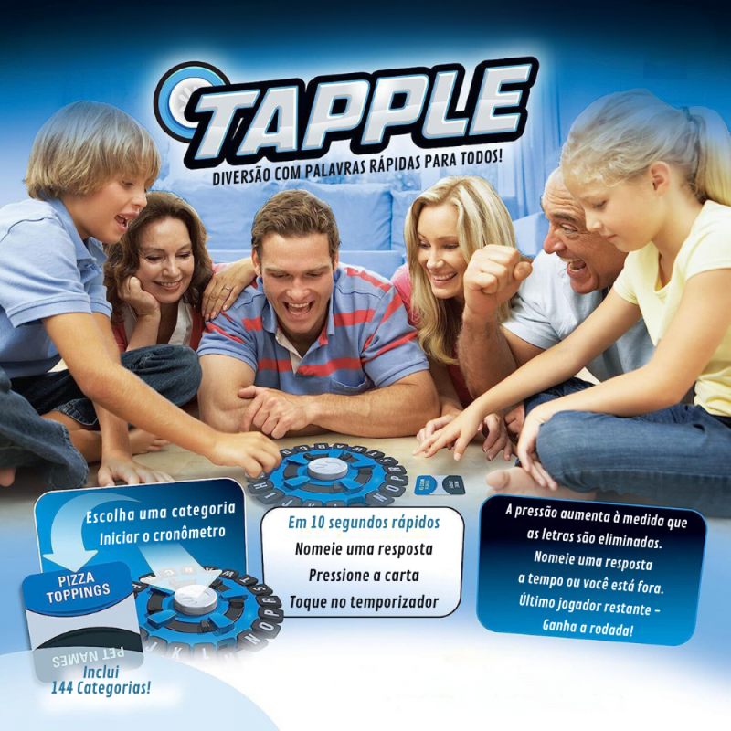 Jogo De Mesa Americano Tapple Diversão Com Palavras