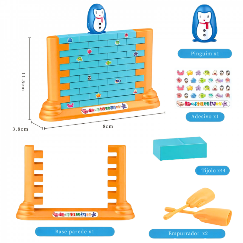 Jogo Desafio Do Pinguim Com Parede De Gelo
