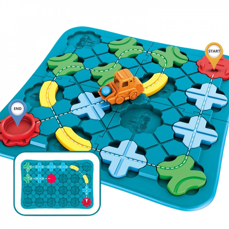 Quebra-Cabeça Tractor's Route Formação De Estradas