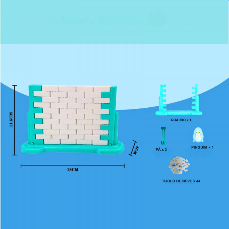 Jogo Desafio Do Pinguim C/ Parede De Gelo