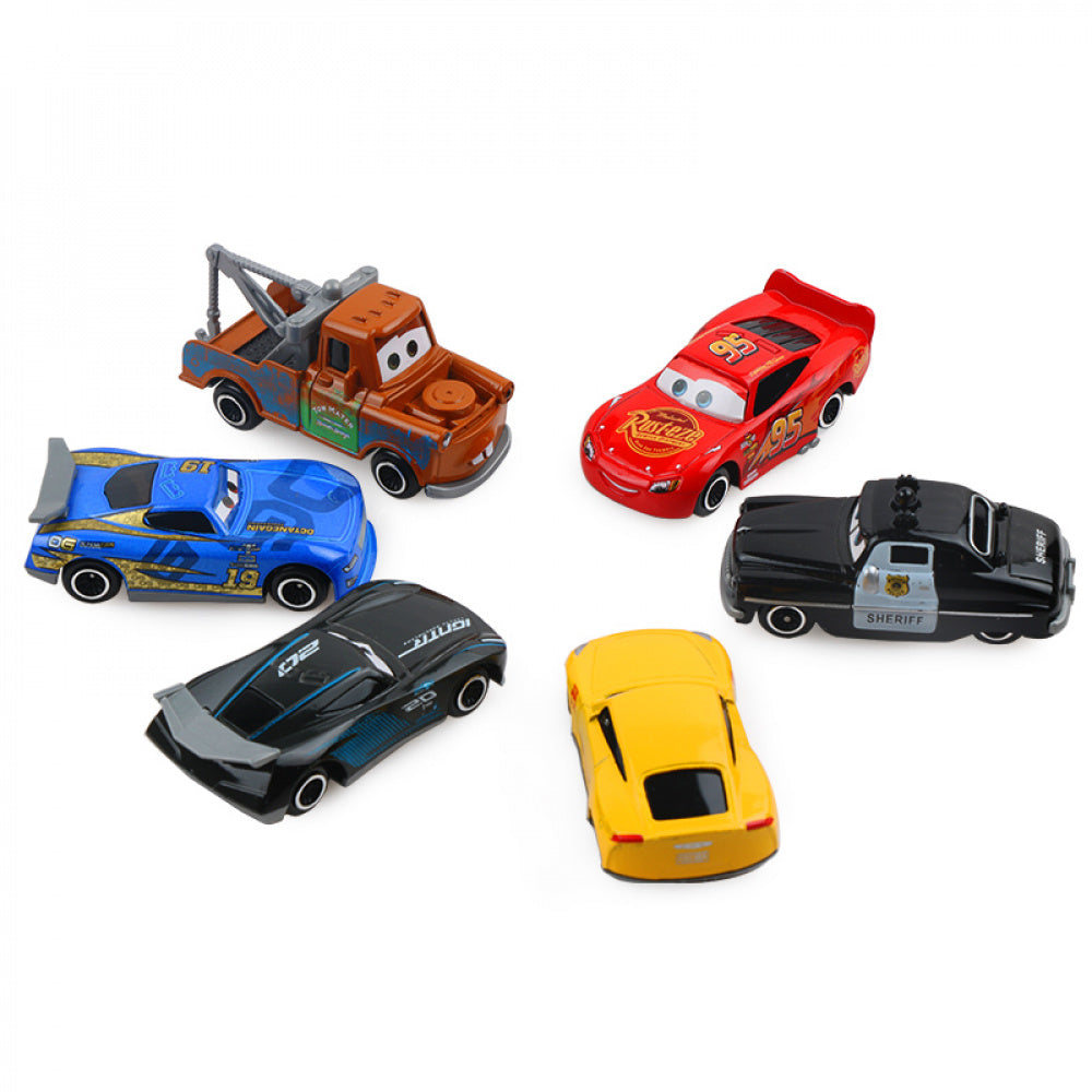 Kit Caminhão Mack Abre Baú Com 6 Carros Pequenos