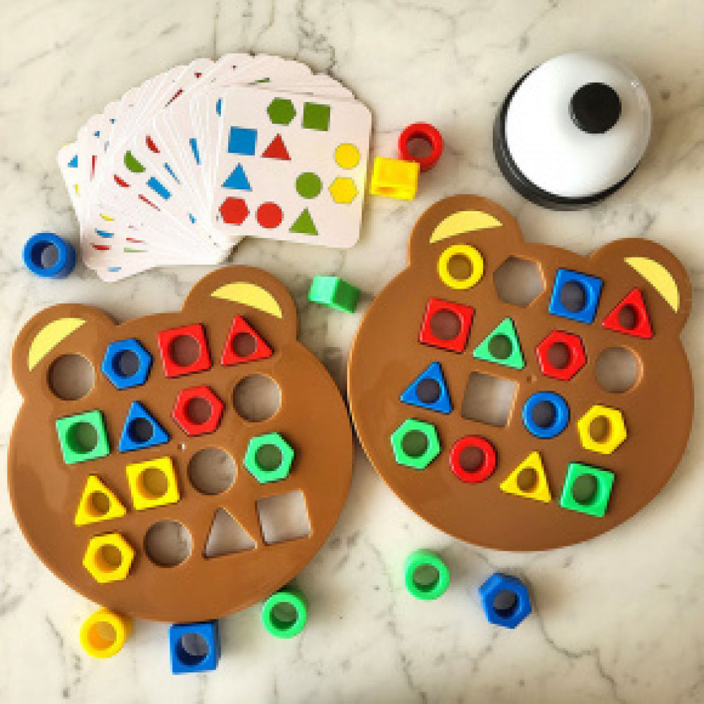 Kit Jogo Quebra Cabeça Encaixe Rápido C/ Peças Geométricas