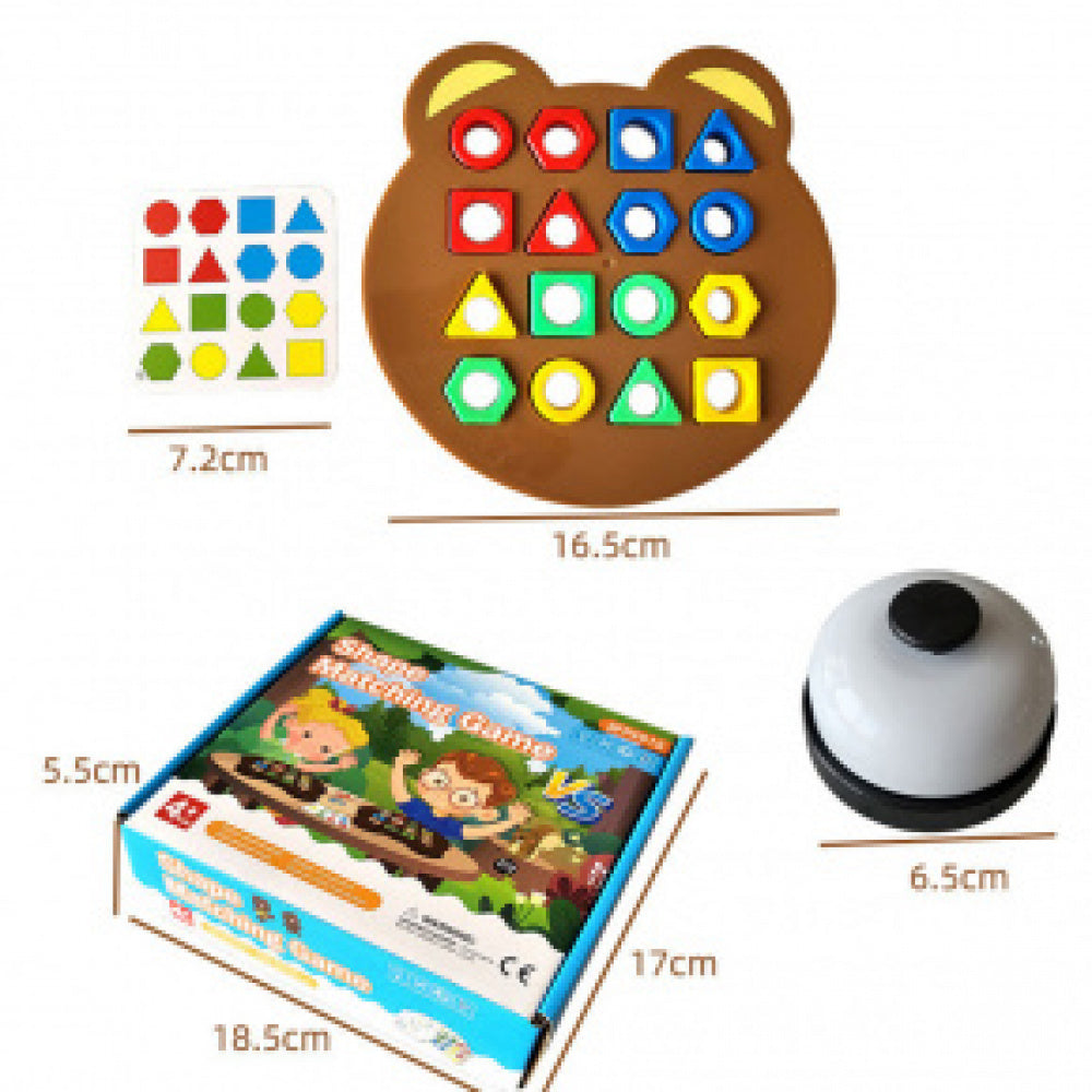 Kit Jogo Quebra Cabeça Encaixe Rápido C/ Peças Geométricas