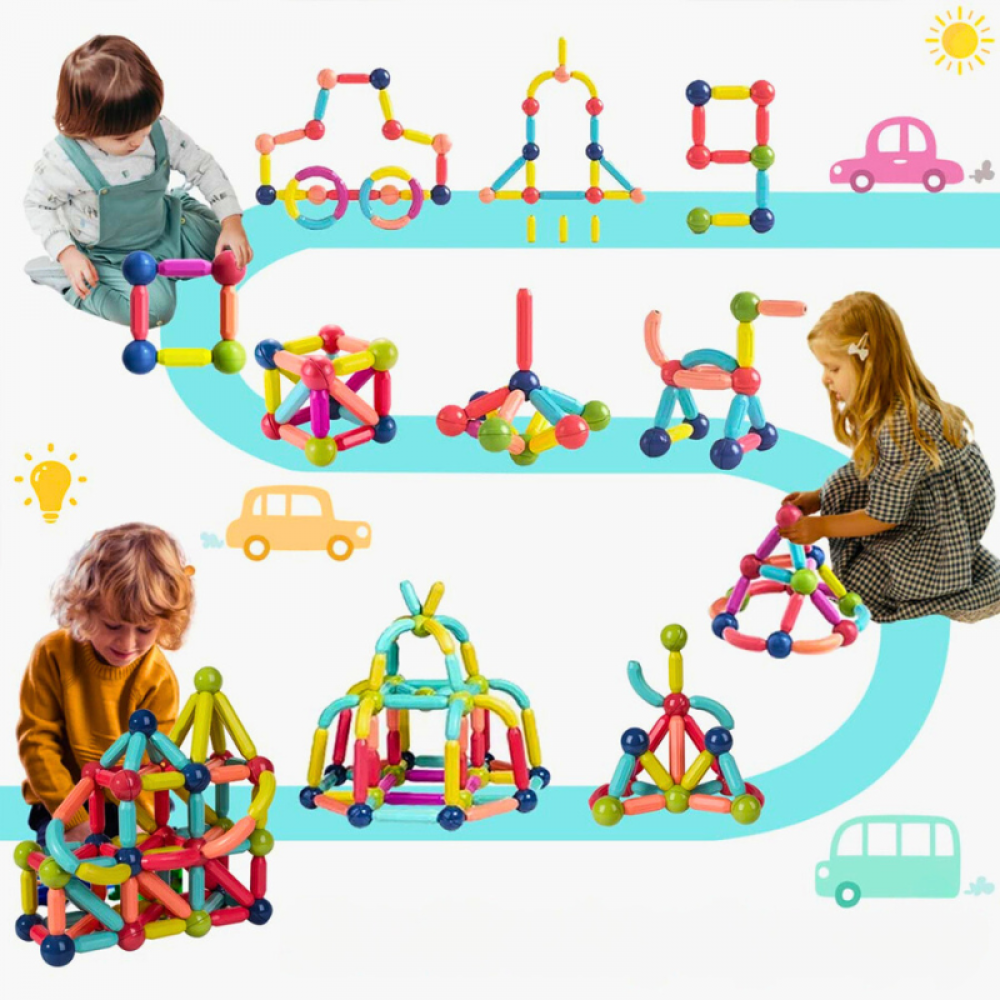 Kit Magnetc Blocks Peças De Construção