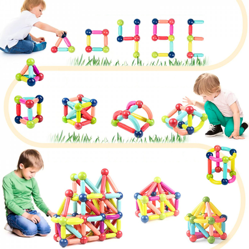 Kit Magnetc Blocks Peças De Construção