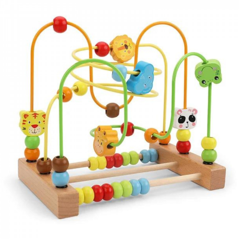 Labirinto Montanha Russa Montessori Frutas E Animais