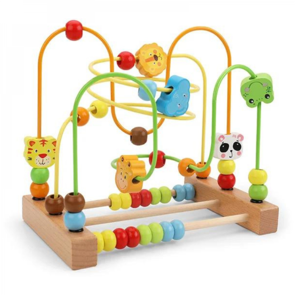 Labirinto Montanha Russa Montessori Frutas E Animais