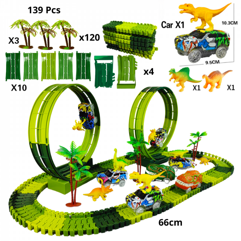 Pista De Montar Dino Turbo